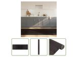 The Living Store Tappeto Rettangolare Marrone Scuro 100X300 Cm Bamboo