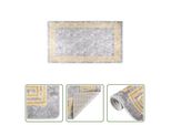 The Living Store Tappeto Lavabile Grigio 190X300 Cm Antiscivolo