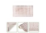 The Living Store Tappeto Lavabile Beige 190X300 Cm Antiscivolo