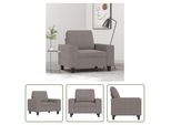 The Living Store Poltrona Taupe 60 Cm Tessuto