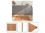 The Living Store Tappeto Rettangolare Naturale 80X100 Cm Bamboo