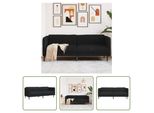 The Living Store Divano 3 Posti In Tessuto Nero