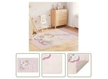 The Living Store Tappeto Per Bambini Rosa 160X230 Cm Unicorno Lavabile Antiscivolo