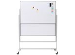 Lavagna Bianca HWC-L87, Lavagna Magnetica, Due Lavagne, Scrivibile Su Entrambi I Lati, Regolabile In Altezza, Arrotolabile Incl. Accessori 101X69Cm