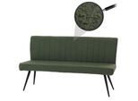 Panca HWC-K16, Panca Per Sala Da Pranzo Panca Imbottita, Schienale In Tessuto/Tessuto Bouclé Metallo 160Cm ~ Verde