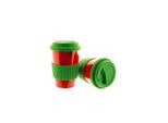 1X Tazza Da Caffè In Porcellana, Tazza Da Caffè Con Coperchio 350 Ml ZH1 Verde