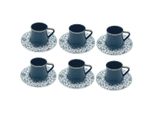 Set Da Caffè Serie Chalisa Con 12 Pezzi E 190 Ml Eleganza Per Tutti I Giorni Nero
