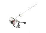 Spiedo Per Barbecue 97Cm 230V Acciaio Inox, Incl. 2 Pinze Per Carne, Spiedo Rotante RôTisserie