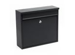 Cassetta Postale Wiltec V13 Antracite 360 X 105 X 315 Mm, Cassetta Postale A Muro Con Serratura E Sportello, Cassetta Postale In Acciaio Verniciato A Polvere