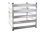 Compostiera Da Giardino Wiltec 120 X 120 X 90 Cm, Compostiera In Metallo, Bidone Per 1300 Litri Di Compost, Compostiera Zincata Per Rifiuti Organici