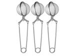 Set Di 3 Pinze Da Tè In Acciaio Inox Per Tè Sfuso | 3 Pezzi Di Uovo Da Tè A Forma Di Palla | Pinze Da Setaccio Per Tazza | Filtro Per Il Tè | Pinze Per Spezie | Colino Per Il Tè | Uovo Per Spezie | Colino Per Tazza Per Gli Amanti Del Tè | Uovo Di Pinze Da Tè