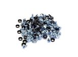 50 Pack Of Silver M6 Cage Nuts Screws 19""