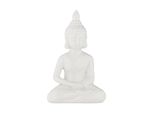 Relaxdays Figura Di Buddha Bianco 17 Cm