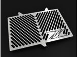 Copriradiatore Zieger Compatibile Con Kawasaki Versys 1000|Z 1000|Z 1000 Sx Design Logo Argento