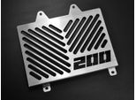 Coperchio Radiatore Zieger Compatibile Con Ktm 200 Duke Design Logo Argento