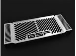 Copriradiatore Zieger Compatibile Con Suzuki Gsf 1250 Bandit Design Logo Argento