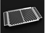 Coperchio Radiatore Zieger Compatibile Con Yamaha Fz 6 | Fazer Bj 2004-06 Argento Pulito