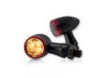 Set Di Indicatori Di Direzione Universali Per Moto Smd Jack Anello Nero Rosso Alluminio Colorato M8 Omologazione E