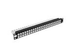 Pannello Patch Modulare 24 Porte 19" 1U Nero"