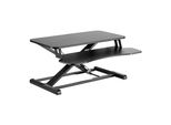 Wiltec Piano Di Lavoro Con Vassoio Per Tastiera 80X40Cm Scrivania Regolabile In Altezza Per Monitor