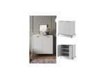 Vicco Kommode Eliza Weiß 80 X 81,2 Cm Mit 2 TüRen