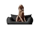 Tierlando NEMO Hundebett Hundesofa S M L Hundekorb Katzenbett 65 80 100cm schwarz/ graphit 65 cm, 20 cm, 50 cm