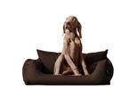 Tierlando NEMO Hundebett Hundesofa S M L Hundekorb Katzenbett 65 80 100cm braun 1 m, 25 cm, 80 cm