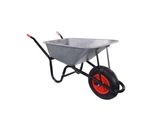 Garmio® Schubkarre 85 Liter Bis 160 Kg Garten Bauschubkarre, Luftreifen Mit Felge - Wanne Verzinkt
