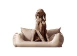 Tierlando NEMO Hundebett Hundesofa S M L Hundekorb Katzenbett 65 80 100cm beige 65 cm, 20 cm, 50 cm