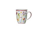 Flirt By R&B 018752 Tazza Da Caffè Doppio Shanti Con Motivo Paisley 320 Ml, Porcellana, Bianco