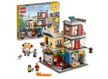 Lego 31097 Creator 3In1 Casa Di Città Con Negozio Di Animali E Bar, Modellino, Giocattolo, Costruzione In Mattoncini, Regalo Per Ragazze E Ragazzi Dai 9 Anni In Su