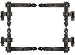 Kotarbau® Cerniera Ad Angolo 400 X 300 Mm Con Morsetto 2 Coppie Cerniera Per Persiana Cerniera Ad Angolo Cerniera Per Porta Cerniera Per Porta Cerniera Per Finestra Verniciata A Polvere Nera Ferramenta Per Edilizia