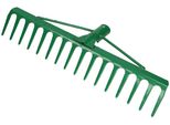 Kotarbau® Robusto Rastrello In Acciaio Rastrello Per Foglie Rastrello Per Foglie Rastrello A Ventaglio Verde 420 Mm