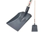 Kotarbau® Pala Robusta 270 X 244 Mm Pala Da Giardino Per Manico Di 38 Mm Di Diametro Pala In Acciaio Per La Raccolta Di Materiale Sfuso Con Paletta In Legno