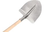 Kotarbau® Robusta Pala Di Francoforte 270 X 265 Mm Pala Da Giardino Per Diametro Del Fusto 38 Mm Pala In Acciaio Per La Raccolta Di Materiale Sfuso Con Spalla In Legno