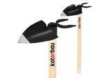 Kotarbau® Zappetta Da Giardino Lama A Cuore 100 Mm X 75 Mm 2 Rebbi 65 Mm Con Manico 36 Cm Zappetta Combinata Per Il Diserbo Zappetta Per Piantare Attrezzi Da Giardino Per Il Trapianto Diserbo Manutenzione Del Giardino