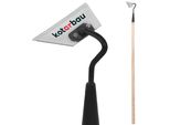 Kotarbau® Zappetta Da Letto Di Forma Trapezoidale 120 Mm - 55 Mm Con Manico 95 Cm Zappetta Da Giardino Zappetta Per Il Diserbo Zappetta Per La Semina Attrezzo Da Giardino Per Il Trapianto Diserbo Manutenzione Del Giardino