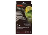 Set Di 6 Cannucce In Vetro Simax Curve Con Spazzola Per La Pulizia 20 Cm