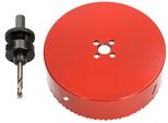 Kotarbau Sega A Tazza 140 Mm Hss Con Punta Centrale Fresa A Tazza Punta Per Trapano Sega A Tazza Circolare Lama Per Metallo, Acciaio Inox, Legno, Plastica