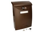 Kotarbau® Cassetta Delle Lettere In Plastica Marrone 235X90X340 Mm