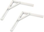 Kotarbau 2 Pezzi Staffa Pieghevole 300 X 260 Mm, Bianco Tutti I Colori Staffa Staffa In Acciaio Staffa A Muro Staffe Scaffale Angolare Staffa Per Scaffale Supporto Per Scaffale Resistente