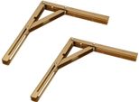 Kotarbau® 2 Pezzi Staffa A Cerniera 300 X 260 Mm Oro Tutti I Colori Staffa In Acciaio Staffa A Parete Staffe Staffa Scaffale Angolare Supporto Scaffale Staffa Per Scaffale Pesante