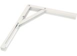 Kotarbau® Staffa Pieghevole 300 X 260 Mm Bianco Staffa In Acciaio Staffa A Muro Staffe Mensola Angolare Asse In Acciaio Inox Staffa Angolare Staffa Di Supporto Angolo Di Scaffalatura Pesantezza