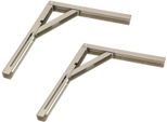 Kotarbau® 2 Pezzi Staffa A Cerniera 300 X 260 Mm Argento Tutti I Colori Staffa In Acciaio Staffa A Parete Staffe Staffa Per Scaffalature Angolari Supporto Per Scaffalature Staffa Per Scaffalature Pesante