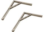 Kotarbau® 2 Pezzi Staffa Pieghevole 400 X 300 Mm Argento Tutti I Colori Staffa In Acciaio Staffa A Muro Staffe Staffa Angolare Per Scaffalature Staffa Di Supporto Per Scaffalature Staffa Pesante