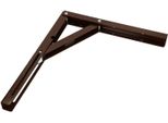 Kotarbau® Staffa Pieghevole 300 X 260 Mm Marrone Staffa In Acciaio Staffa A Parete Staffe Scaffale Angolare Asse In Acciaio Inox Staffa Angolare Supporto Angolare Scaffale Pesante