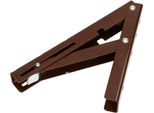 Kotarbau® Staffa Pieghevole 200 X 165 Mm Marrone Staffa In Acciaio Staffa A Muro Staffe Mensola Angolare Asse In Acciaio Inox Staffa Angolare Staffa Di Supporto Angolo Di Scaffalatura Resistente