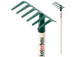 Kotarbau® Rastrello Da Giardino A 6 Denti In Acciaio Attrezzo Da Giardino 109X1000Mm