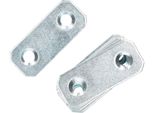 Kotarbau® Set Di 100 Piastre Forate 40 X 16 Mm Argento Zincato Connettore Piatto Connettore In Legno Interno - Esterno Piastra Forata Connettore In Acciaio Piastra Forata Barra Piatta