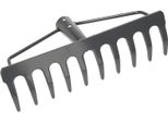 Kotarbau® Robusto Rastrello In Acciaio Rastrello A Foglie Rastrello A Foglie Rastrello A Ventaglio Rastrello 260 Mm
